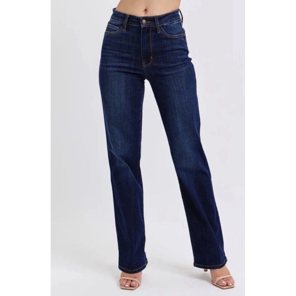 Judy Blue Straight Fit Dark Wash Jeans Womens Size 7/28